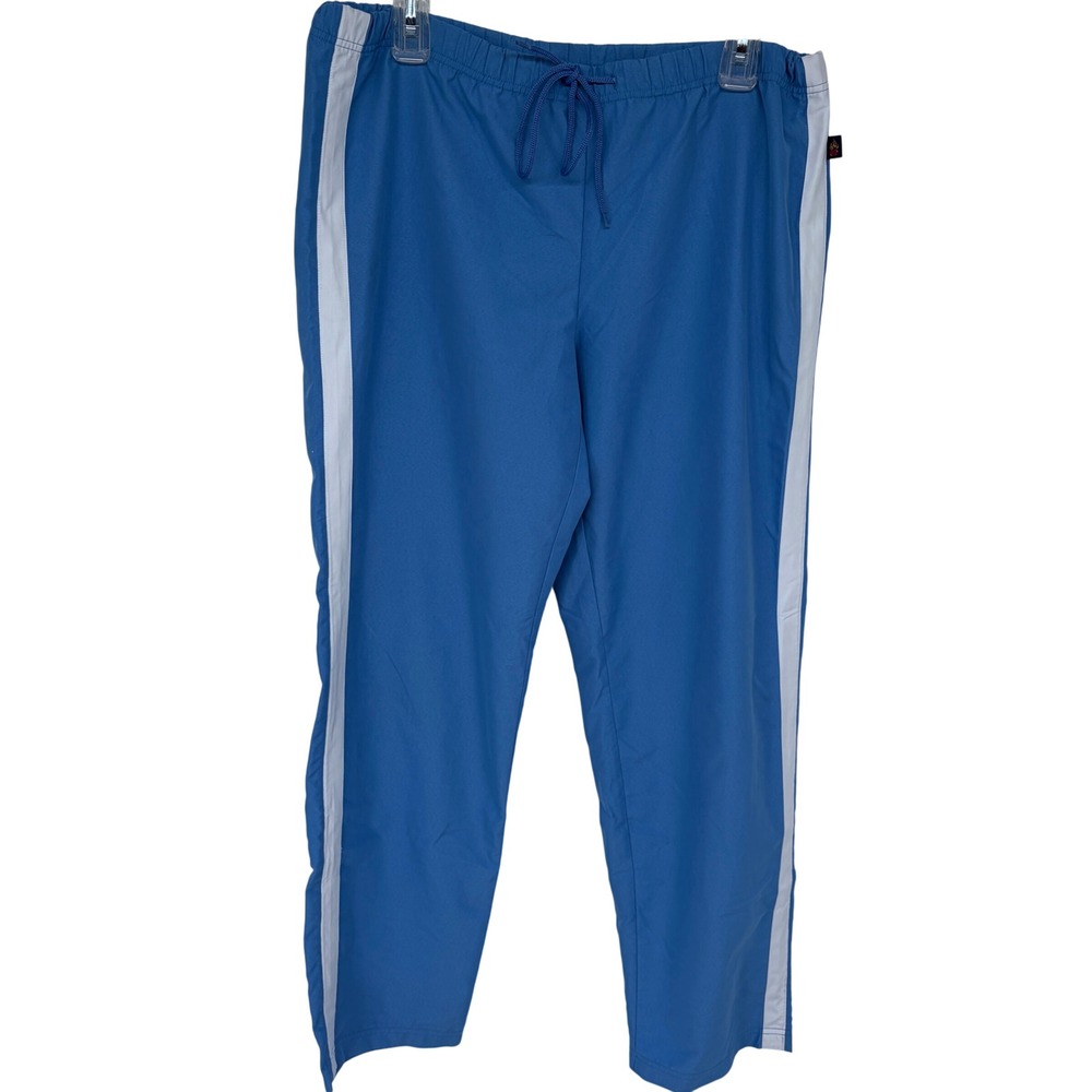 Y2K Big Flirt Track Pants Womens Medium OJVX8762 Blue White‎ Stripes 2000s